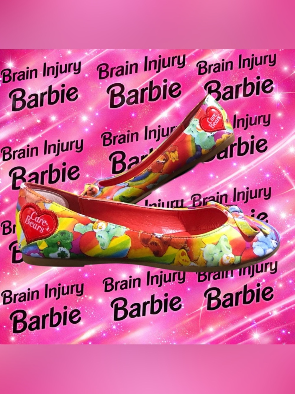 Iron first care bear shoes